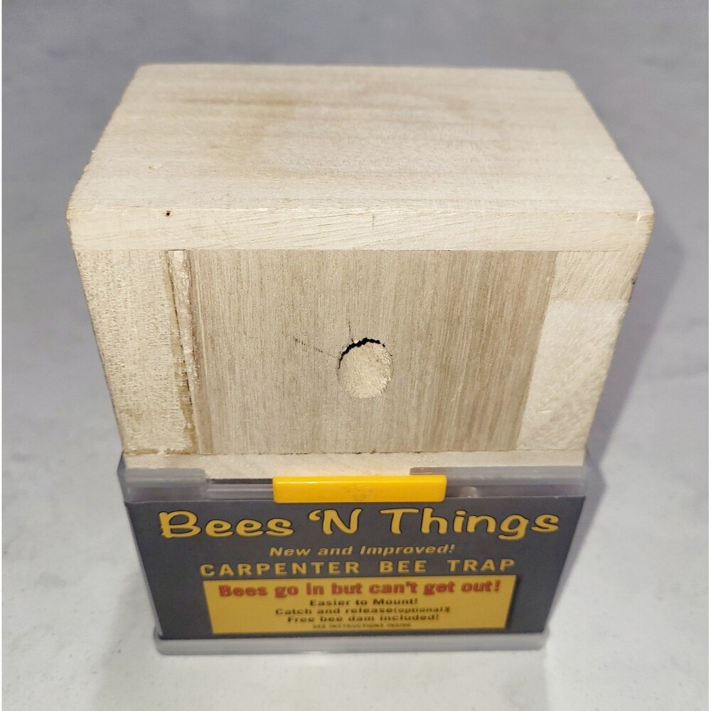 Bees N Things Outdoor Carpenter Bee Trap Bees Go In But Can't Go Out NEW